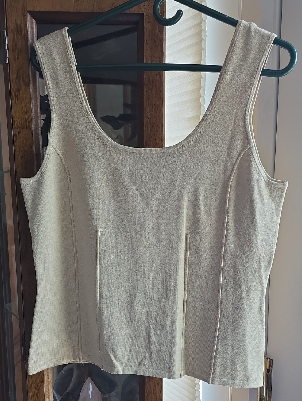 Doncaster Scoop Neck Tank Top - Ivory